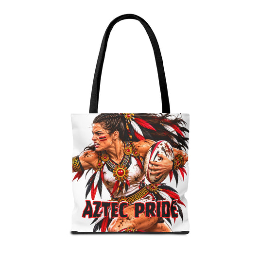 Aztec Rugby Savage Female Warrior Tote Bag