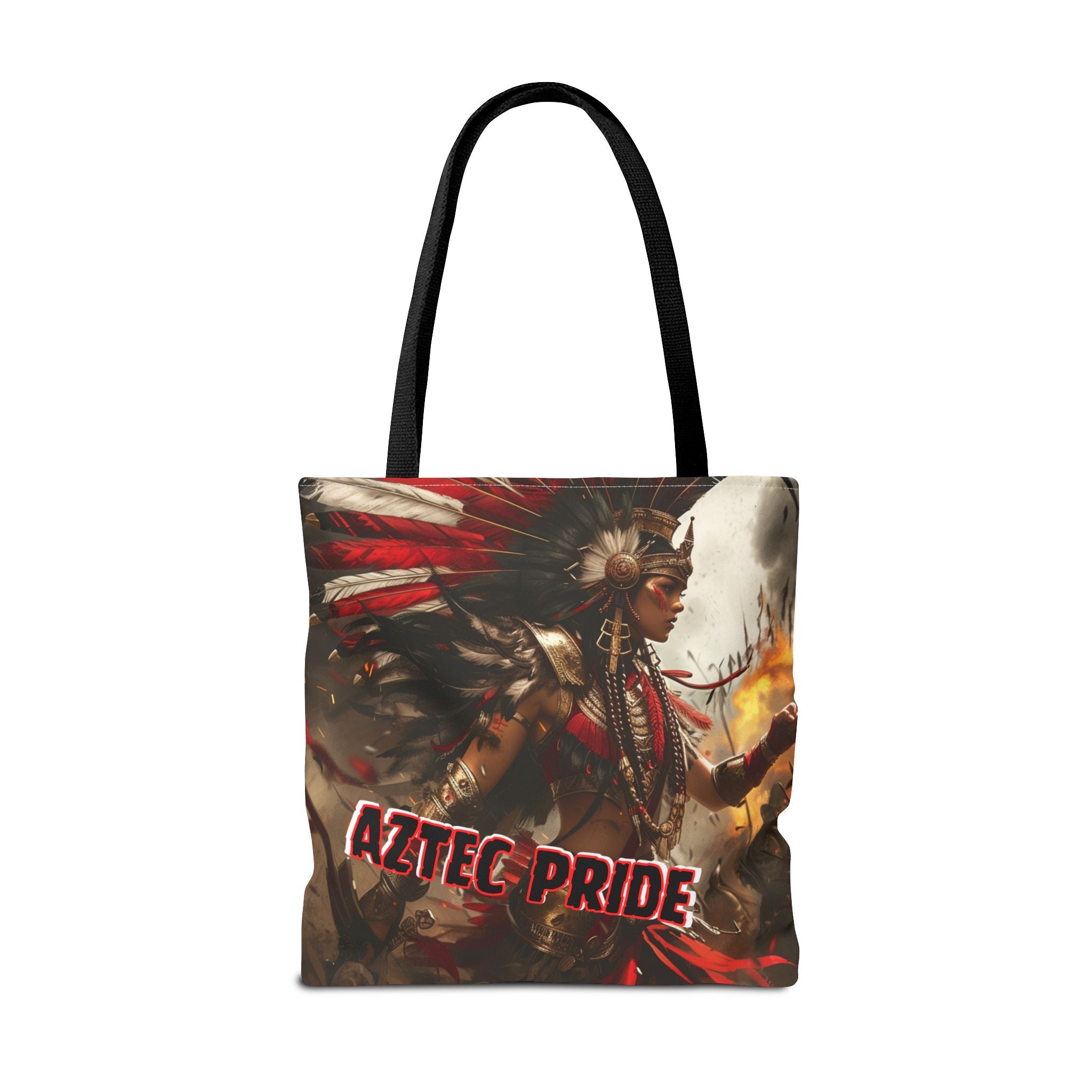 Aztec Warrior Queen Tote Bag – Aztec-Inspired Reusable Shopping Bag | GringoArte