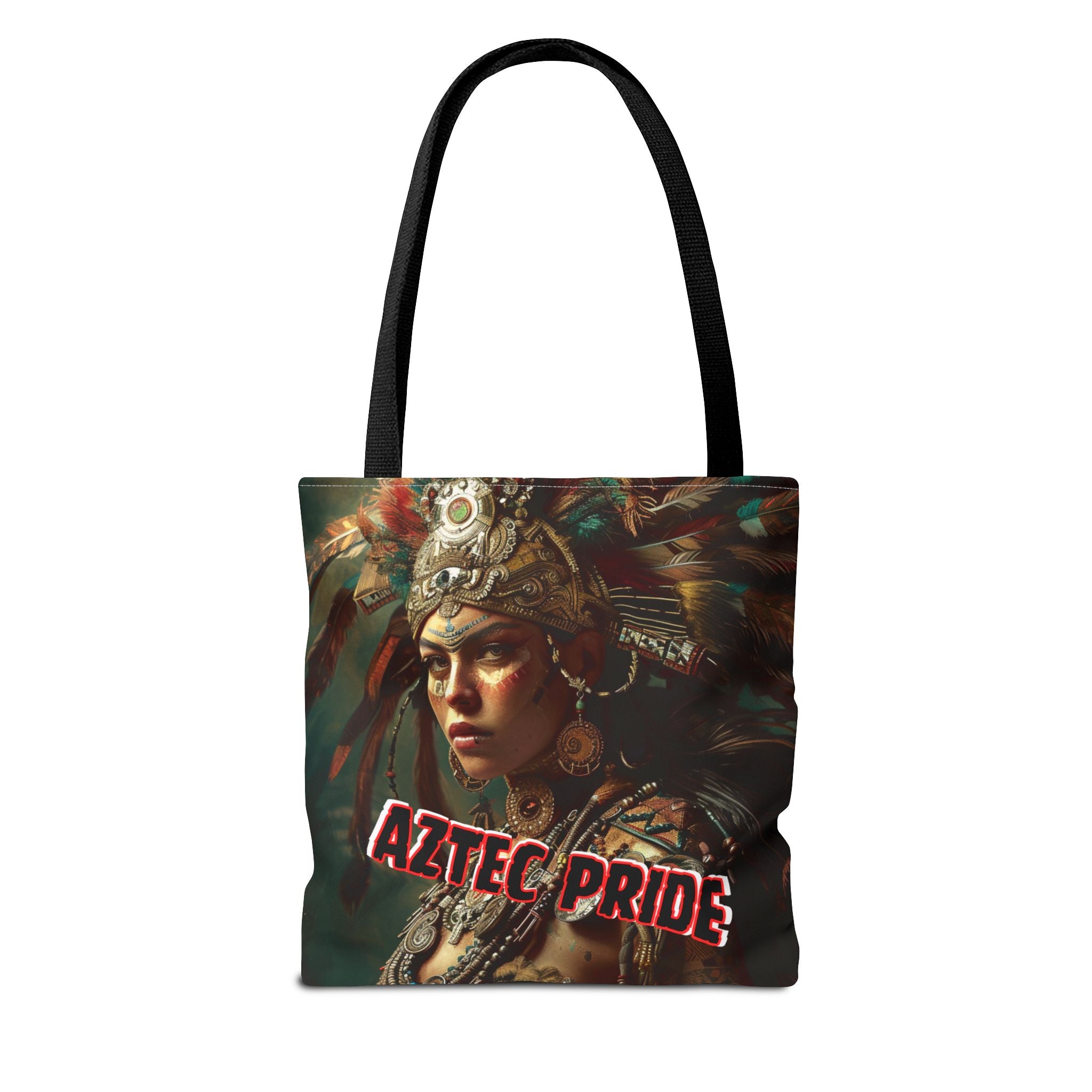 Aztec Warrior Goddess Tote Bag – Aztec-Inspired Reusable Shopping Bag | GringoArte
