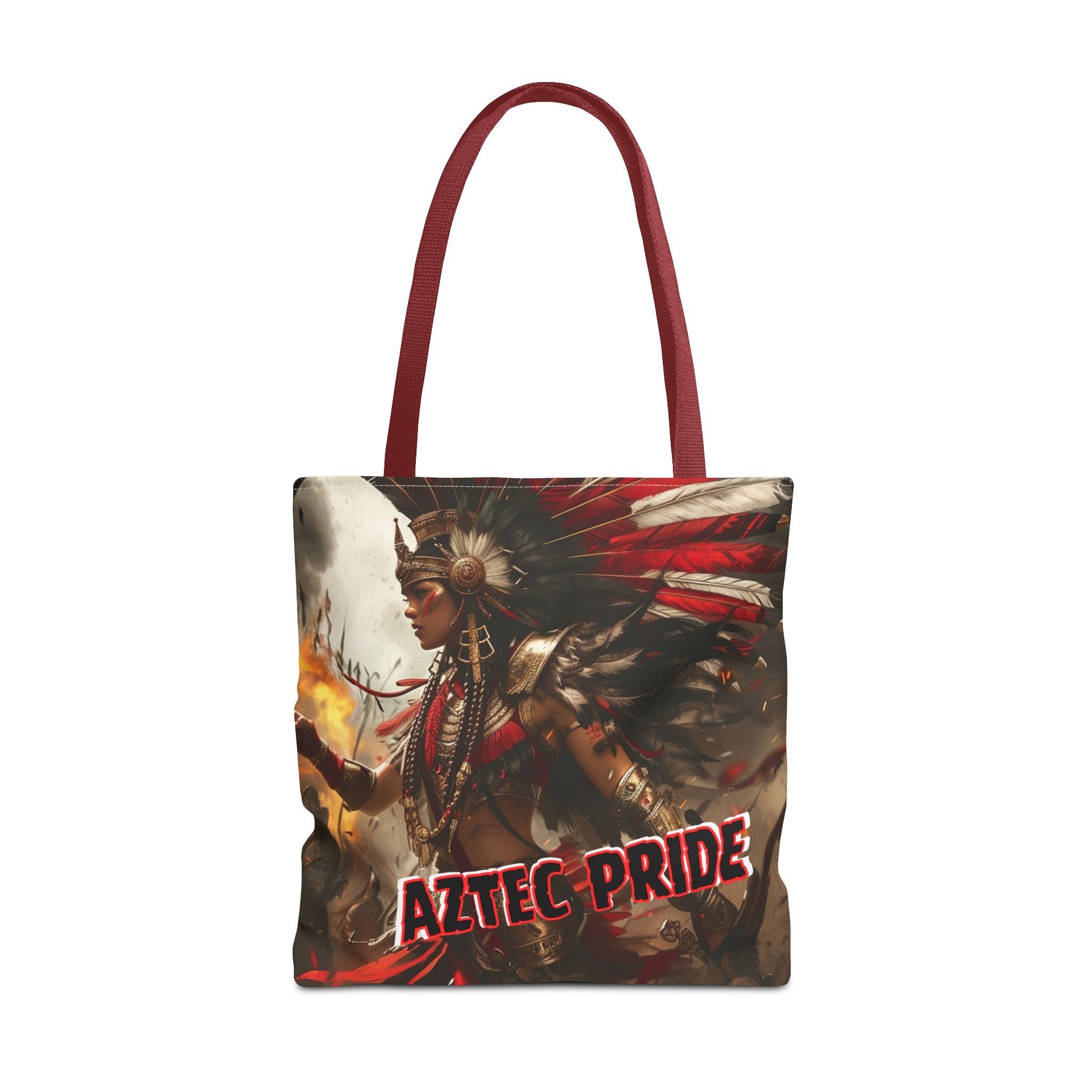 Aztec Warrior Queen Tote Bag – Aztec-Inspired Reusable Shopping Bag | GringoArte