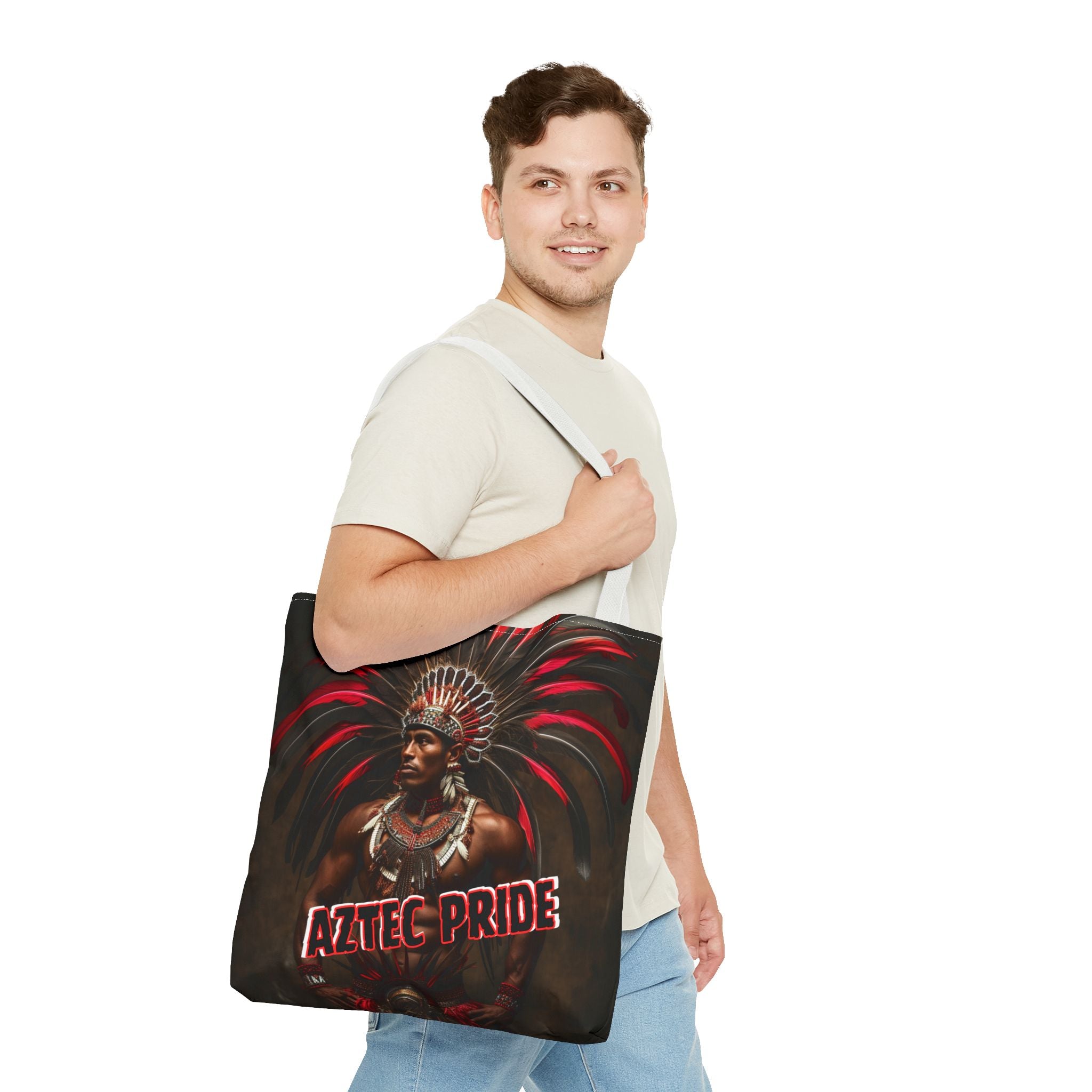 Aztec Sun Guardian Tote Bag – Aztec-Inspired Reusable Shopping Bag | GringoArte