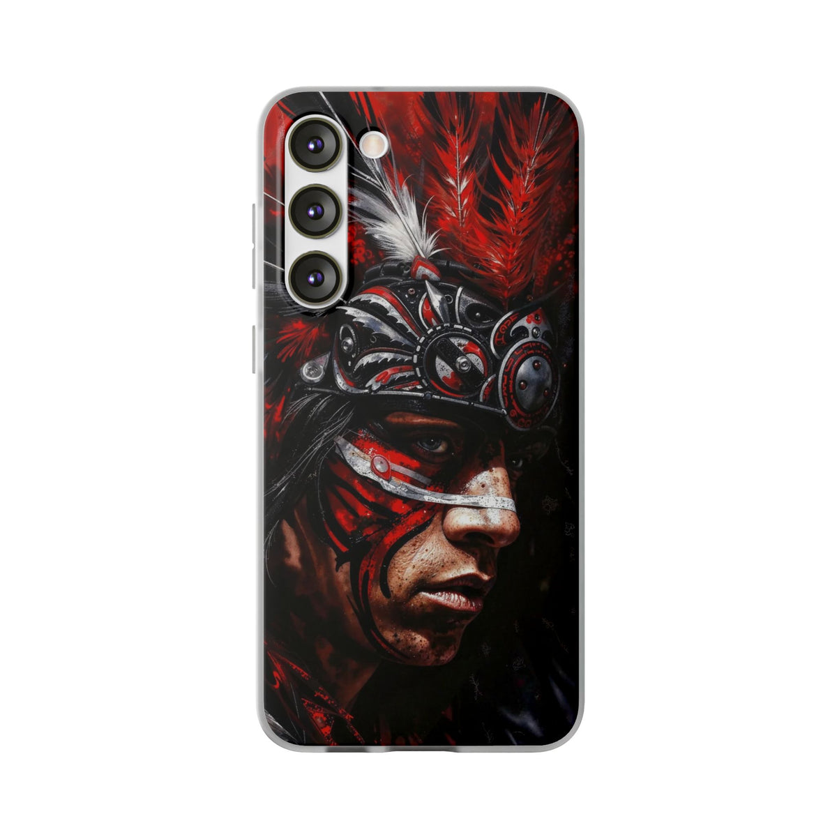 Aztec King of Kings – Flexi Phone Case (iPhone & Samsung • Clear TPU • Made in USA • Personalized Option)