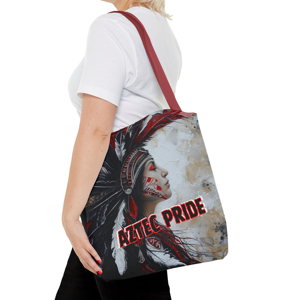 Aztec Silent Goddess Tote Bag – Aztec-Inspired Reusable Shopping Bag | GringoArte