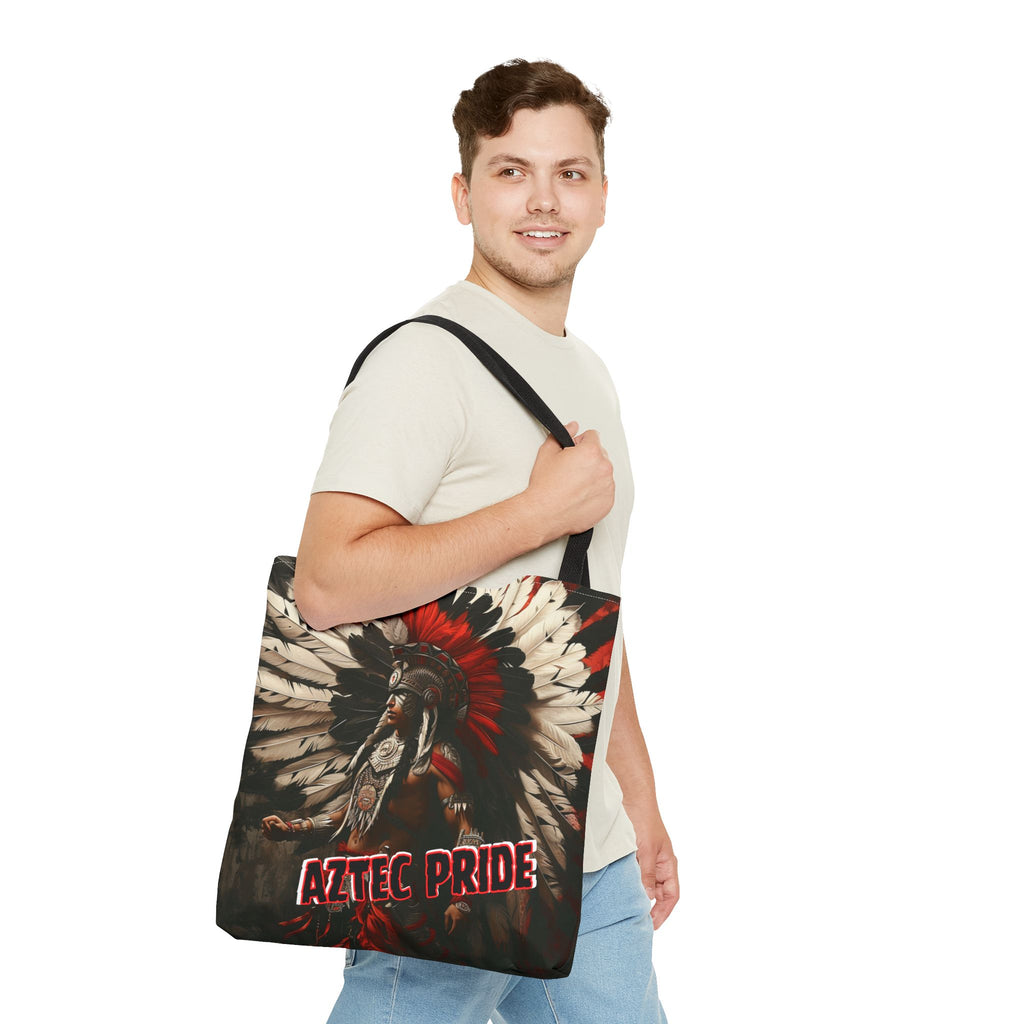 Aztec Fierce Warrior Tote Bag – Aztec-Inspired Reusable Shopping Bag | GringoArte
