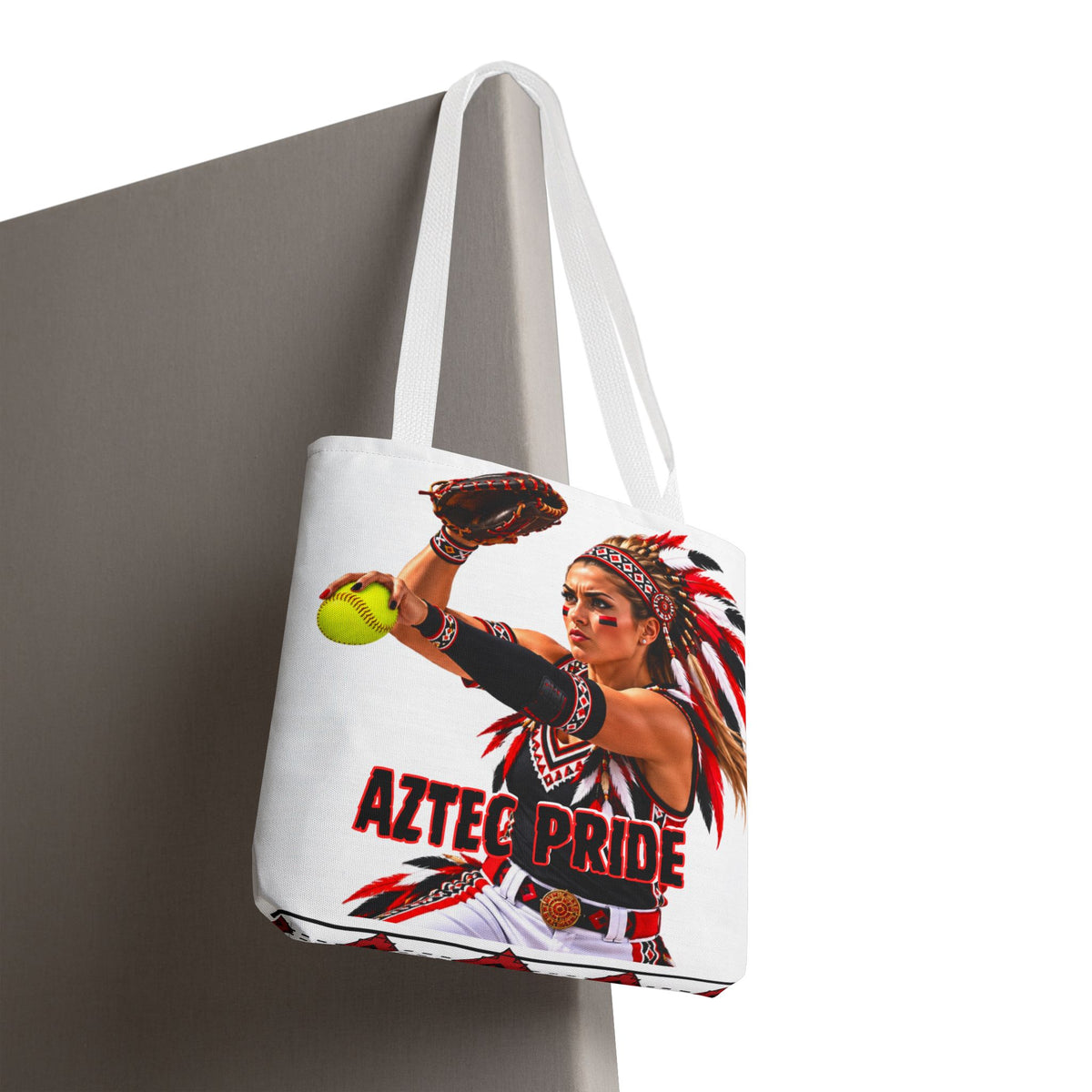 Aztec Softball Pitcher Warrior Tote Bag