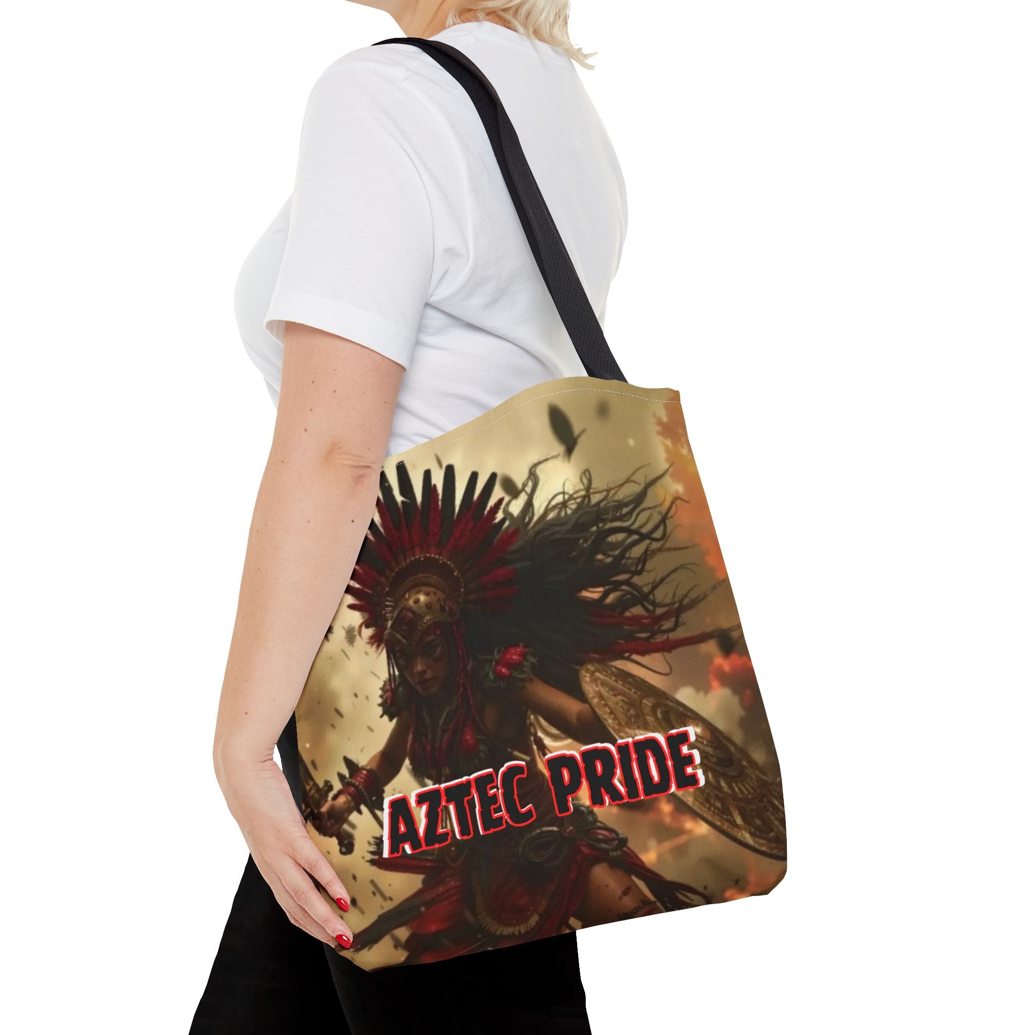 Aztec Bloodwar Queen Tote Bag – Aztec-Inspired Reusable Shopping Bag | GringoArte