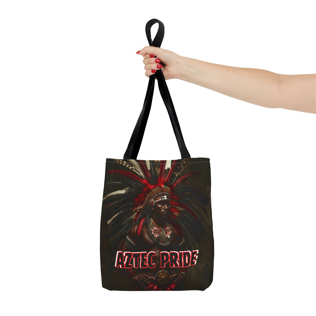 Aztec Panther Warrior Tote Bag – Aztec-Inspired Reusable Shopping Bag | GringoArte