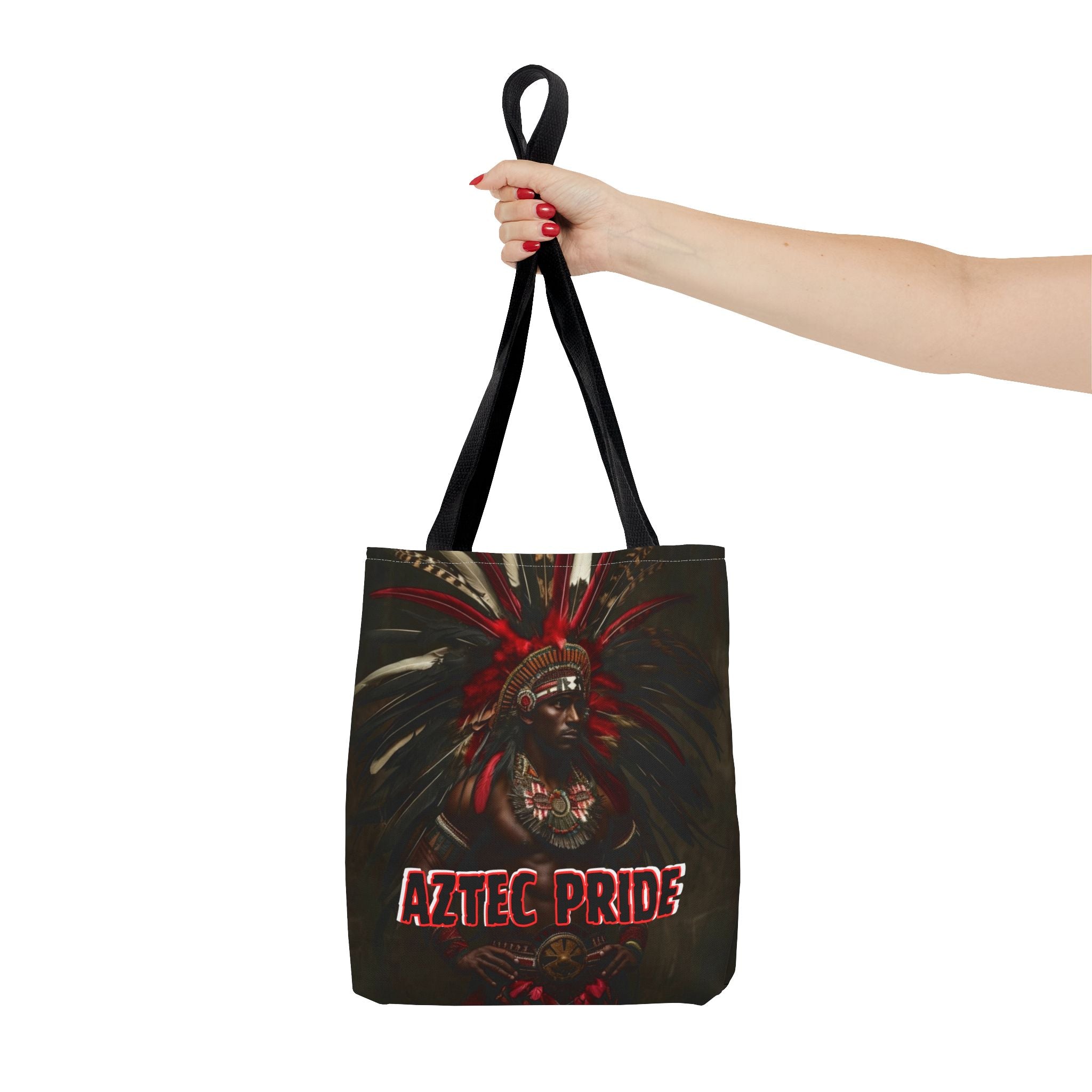 Aztec Panther Warrior Tote Bag – Aztec-Inspired Reusable Shopping Bag | GringoArte