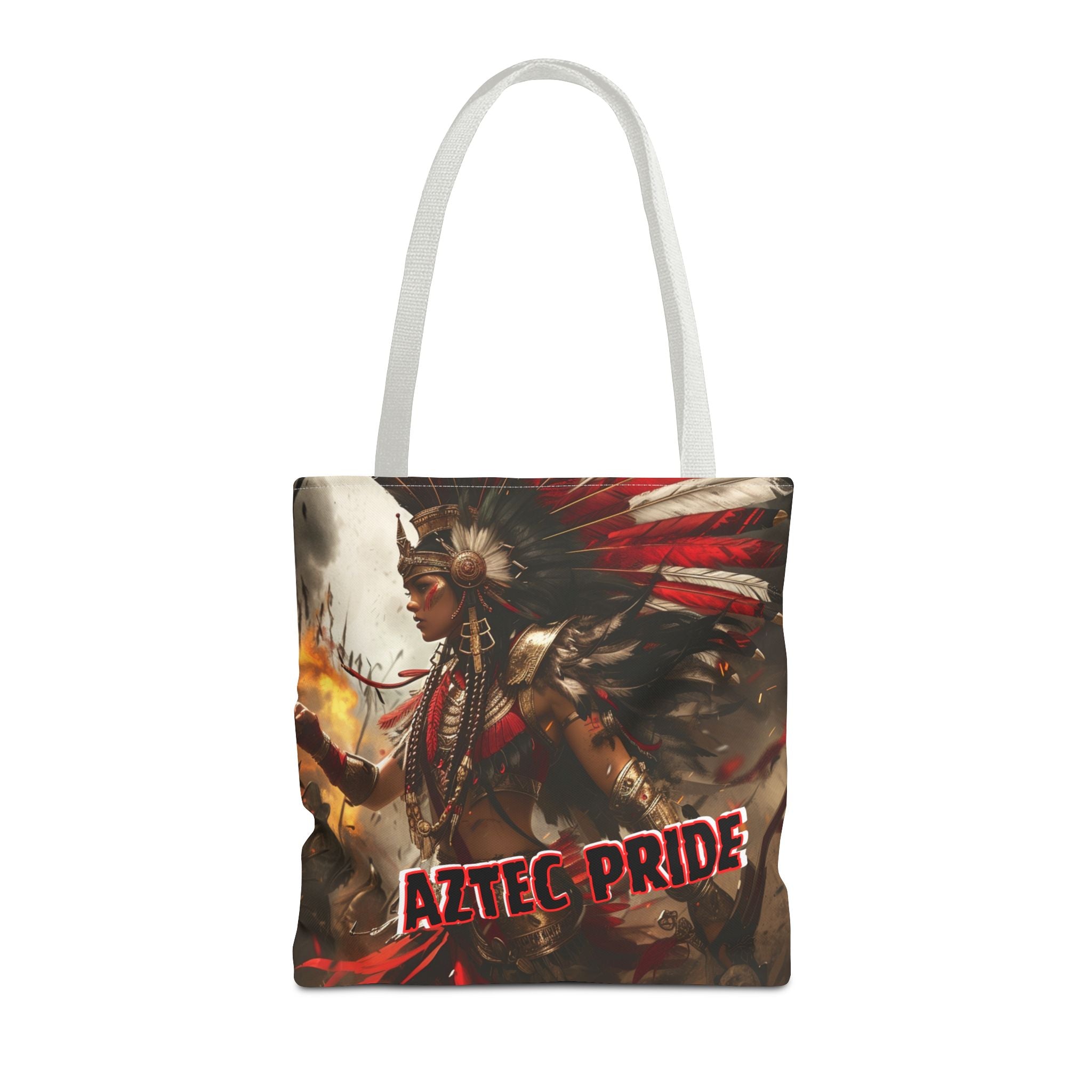 Aztec Warrior Queen Tote Bag – Aztec-Inspired Reusable Shopping Bag | GringoArte