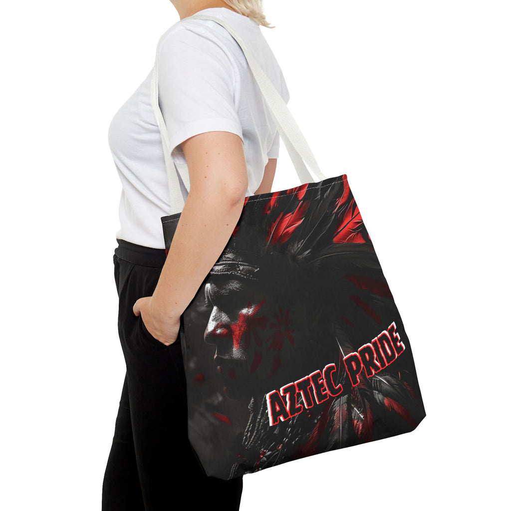 Aztec Jaguar Warrior Tote Bag – Aztec-Inspired Reusable Shopping Bag | GringoArte