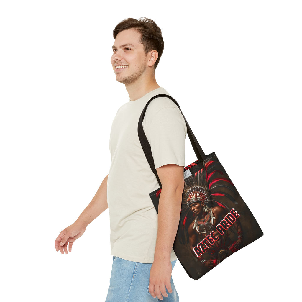 Aztec Sun Guardian Tote Bag – Aztec-Inspired Reusable Shopping Bag | GringoArte