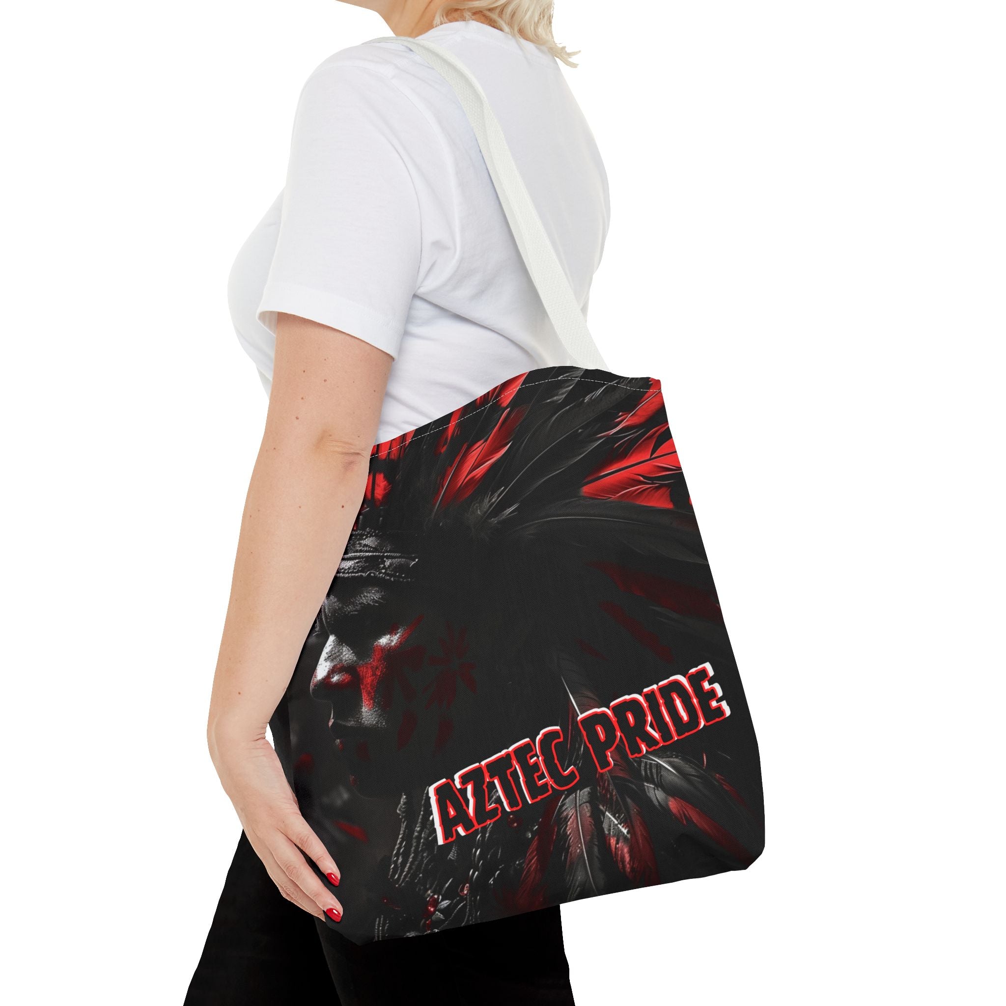 Aztec Jaguar Warrior Tote Bag – Aztec-Inspired Reusable Shopping Bag | GringoArte