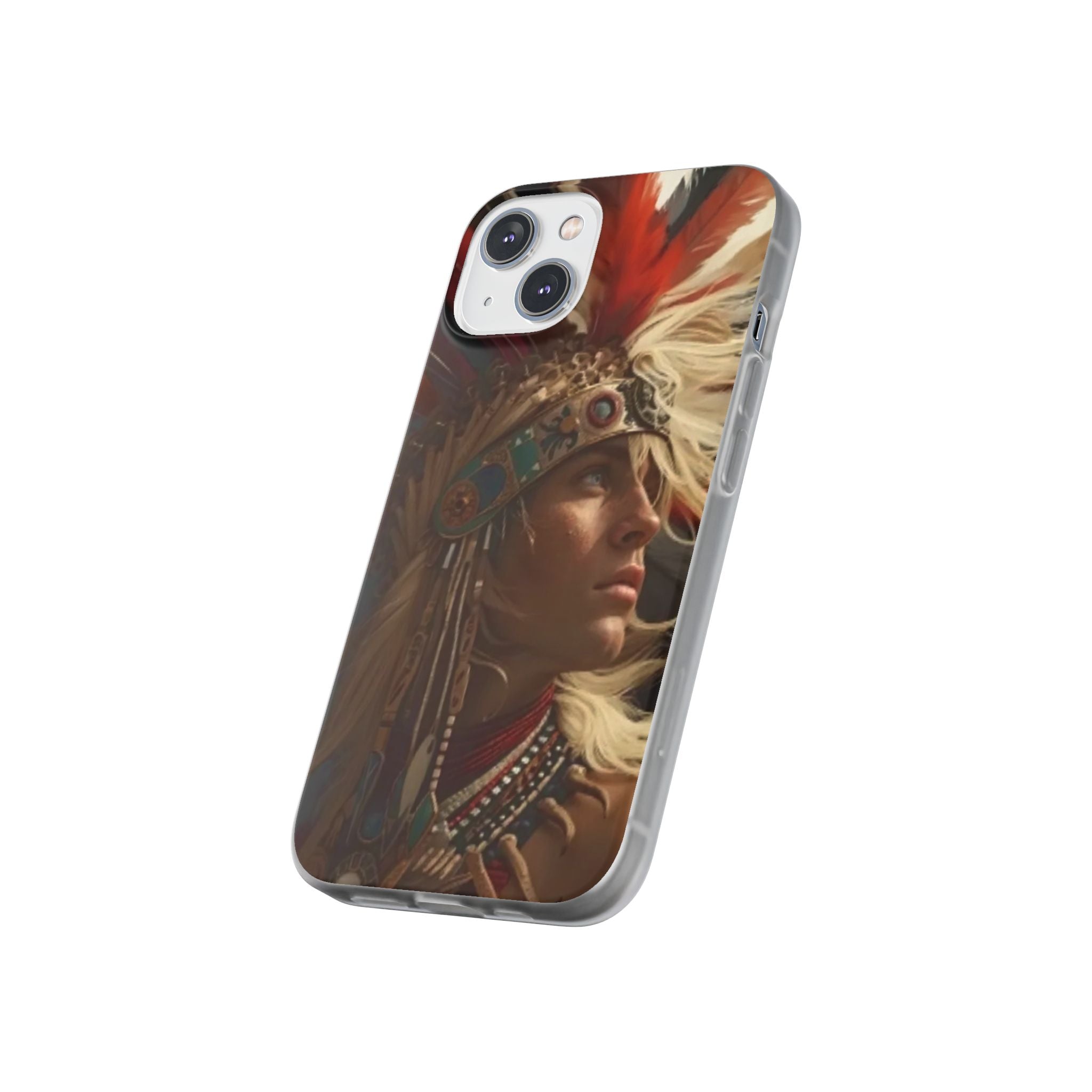 Aztec Sky Prince – Flexi Phone Case (iPhone & Samsung • Clear TPU • Made in USA • Personalized Option)