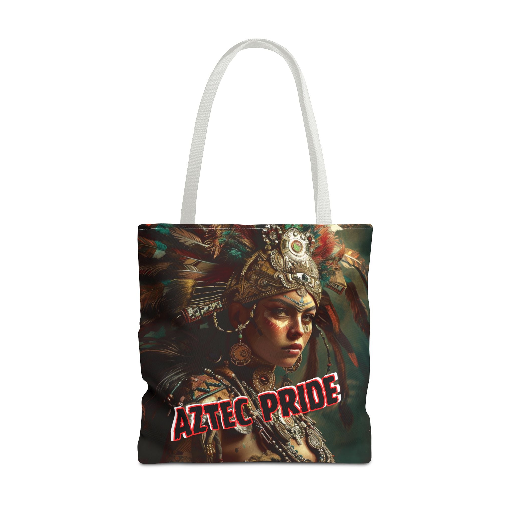 Aztec Warrior Goddess Tote Bag – Aztec-Inspired Reusable Shopping Bag | GringoArte