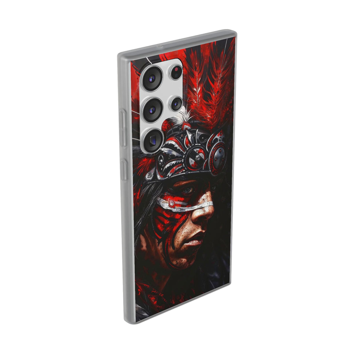 Aztec King of Kings – Flexi Phone Case (iPhone & Samsung • Clear TPU • Made in USA • Personalized Option)