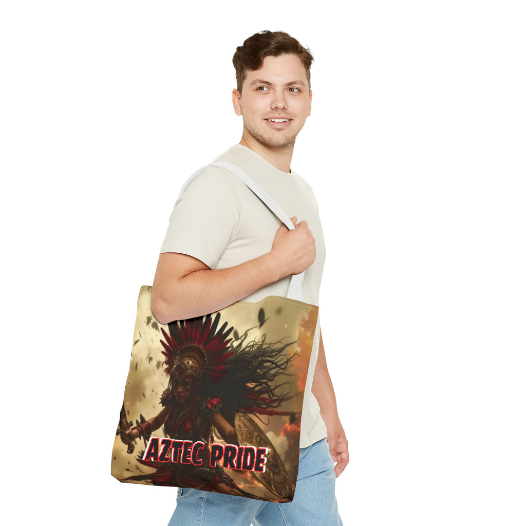 Aztec Bloodwar Queen Tote Bag – Aztec-Inspired Reusable Shopping Bag | GringoArte