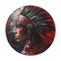 Aztec Silent Warrior Round Vinyl Sticker – Waterproof Matte Decal (2”–6”)