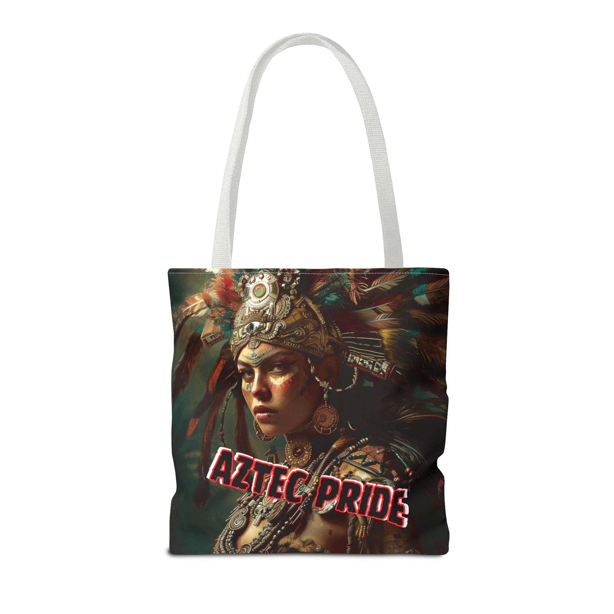 Aztec Warrior Goddess Tote Bag – Aztec-Inspired Reusable Shopping Bag | GringoArte
