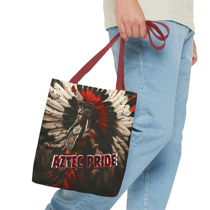 Aztec Fierce Warrior Tote Bag – Aztec-Inspired Reusable Shopping Bag | GringoArte