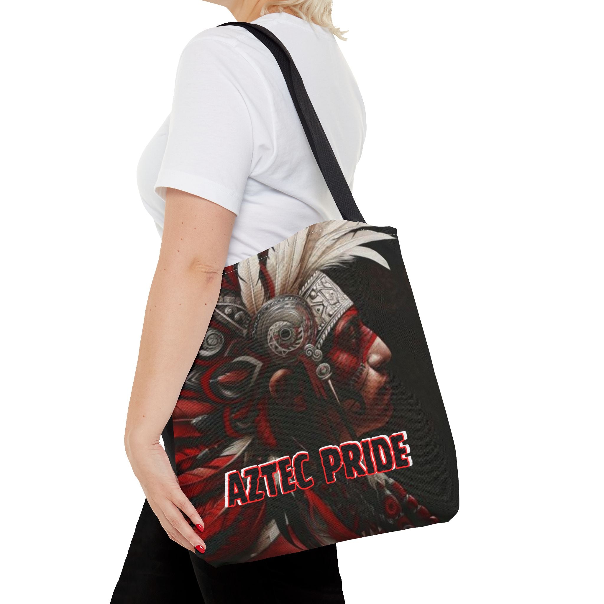 Aztec Warrior King Tote Bag – Aztec-Inspired Reusable Shopping Bag | GringoArte