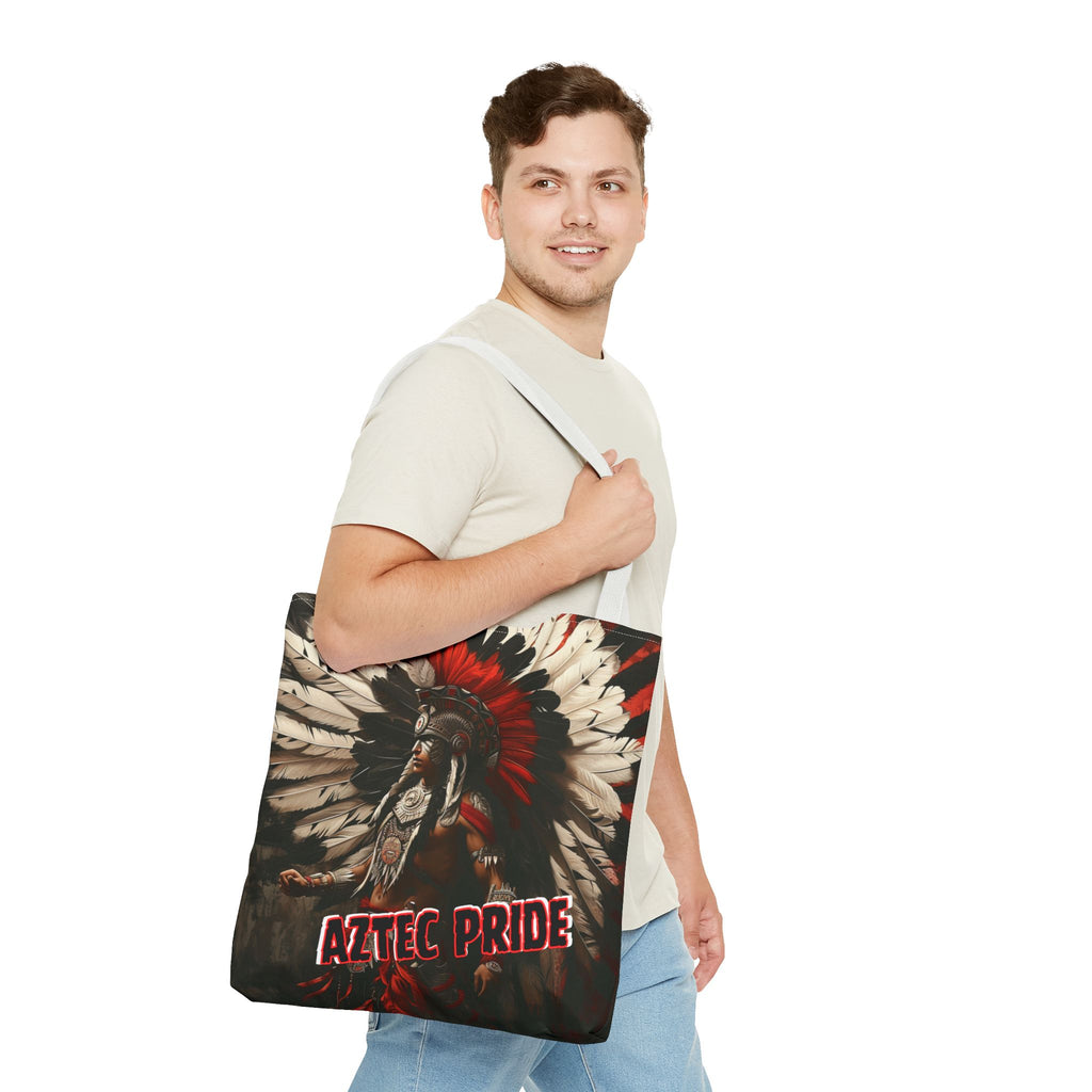 Aztec Fierce Warrior Tote Bag – Aztec-Inspired Reusable Shopping Bag | GringoArte