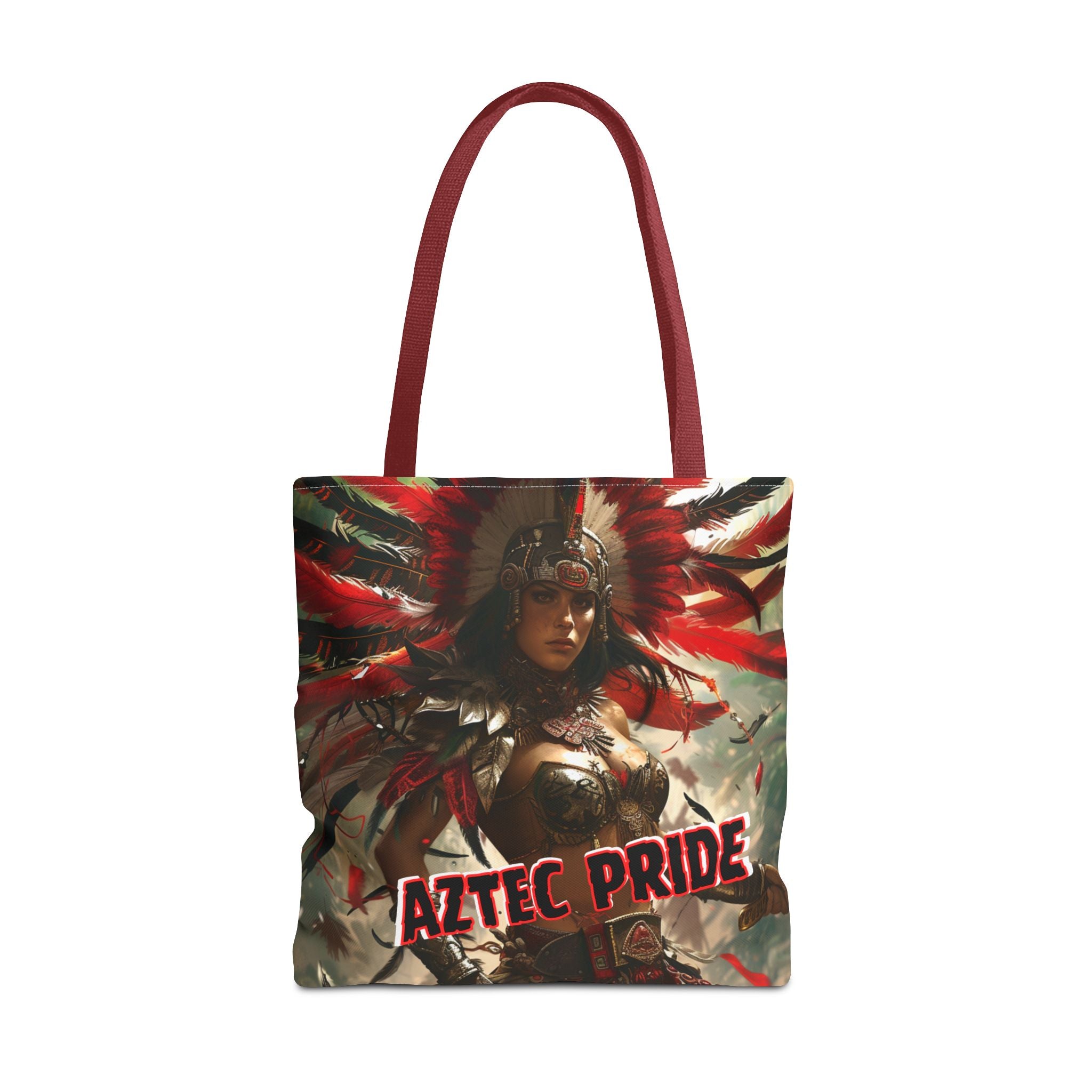Aztec Blood Feather Goddess Tote Bag – Aztec-Inspired Reusable Shopping Bag | GringoArte
