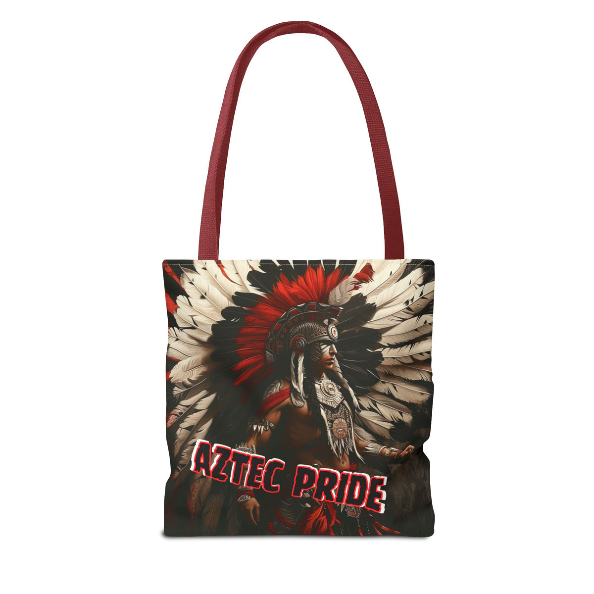Aztec Fierce Warrior Tote Bag – Aztec-Inspired Reusable Shopping Bag | GringoArte