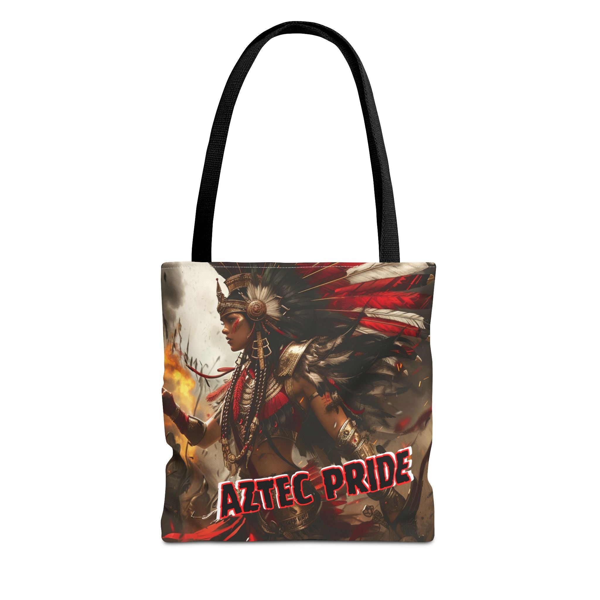 Aztec Warrior Queen Tote Bag – Aztec-Inspired Reusable Shopping Bag | GringoArte