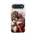 Aztec Tennis Female Warrior – Flexi Phone Case (iPhone & Samsung • Clear TPU • Made & Shipped in the USA • 🚚 FREE USA Shipping • Personalized Option)