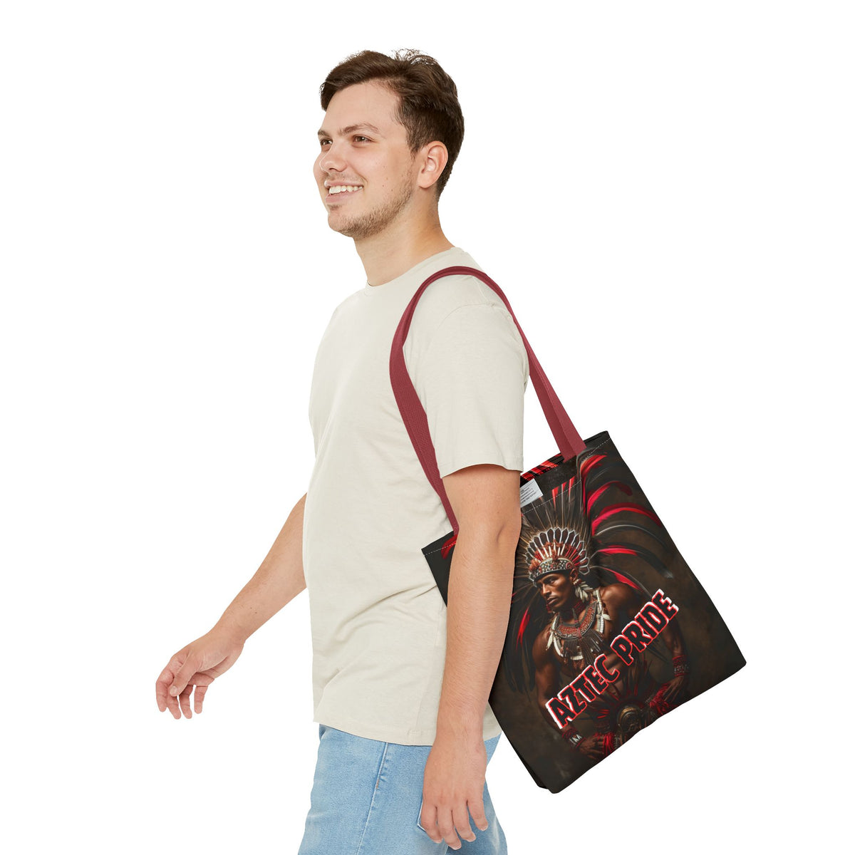 Aztec Sun Guardian Tote Bag – Aztec-Inspired Reusable Shopping Bag | GringoArte