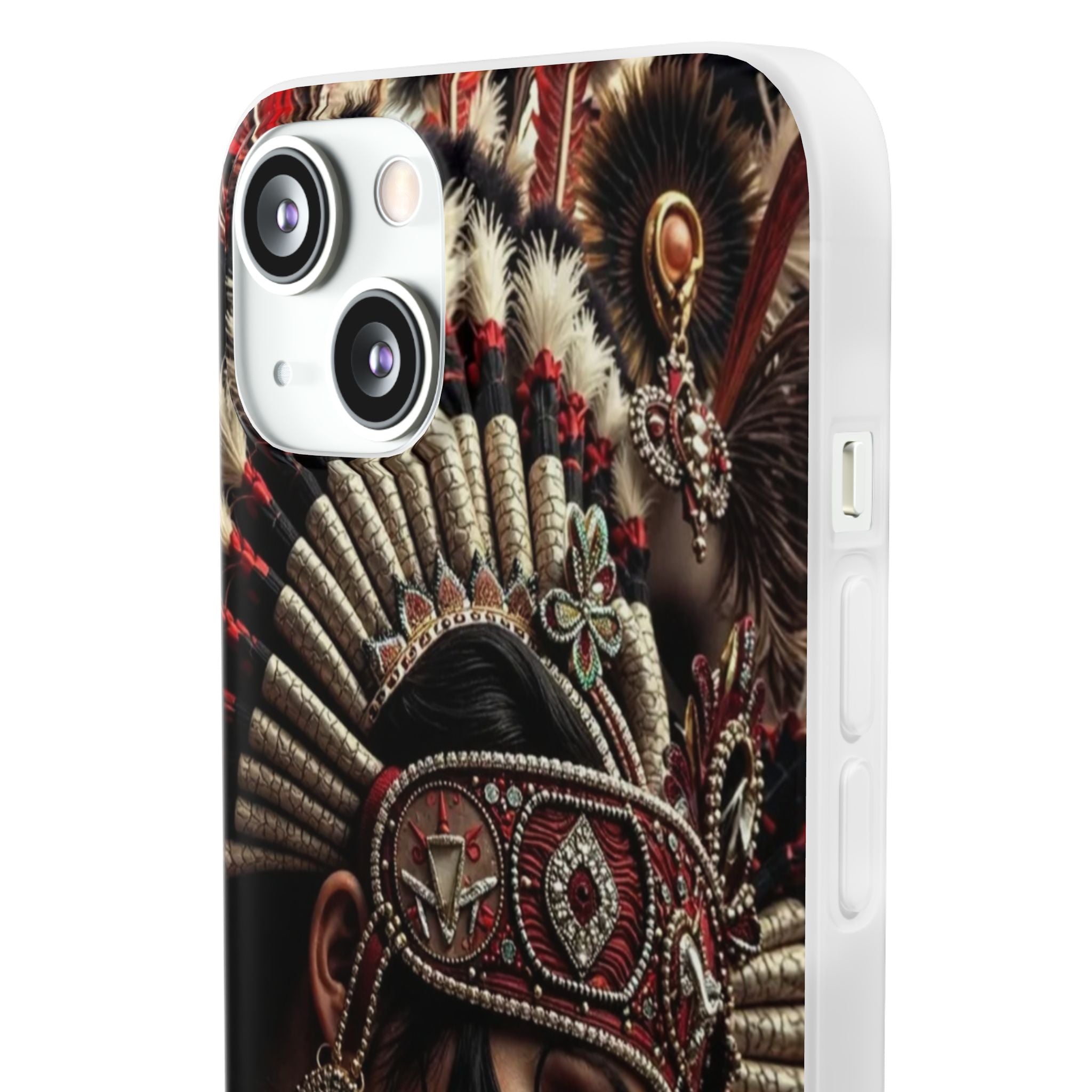 Aztec Goddess Spirit – Flexi Phone Case (iPhone & Samsung • Clear TPU • Made in USA • Personalized Option)