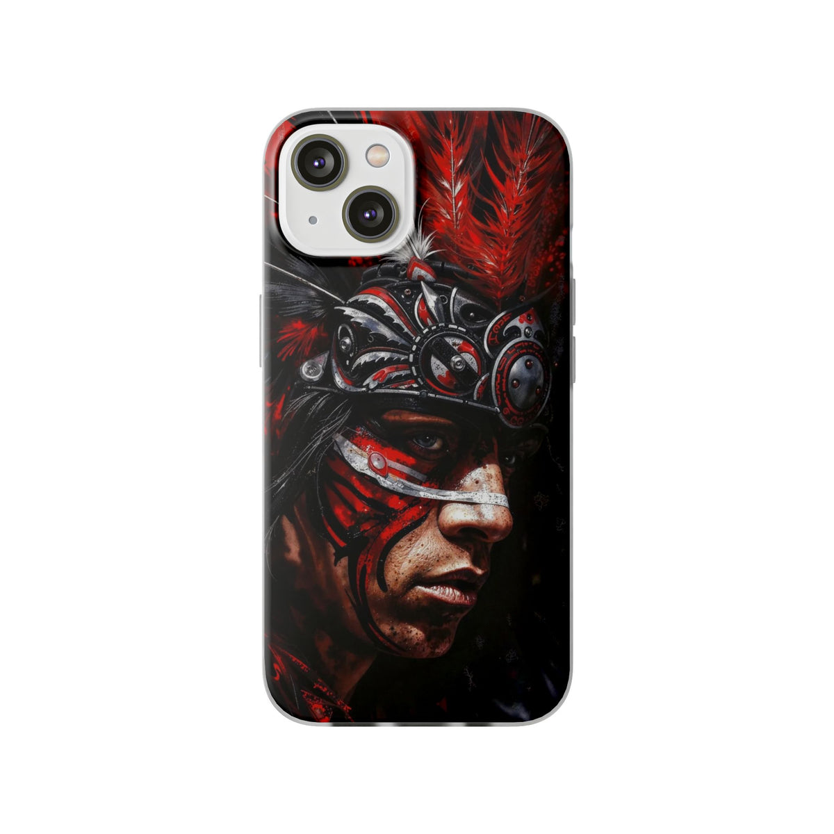 Aztec King of Kings – Flexi Phone Case (iPhone & Samsung • Clear TPU • Made in USA • Personalized Option)