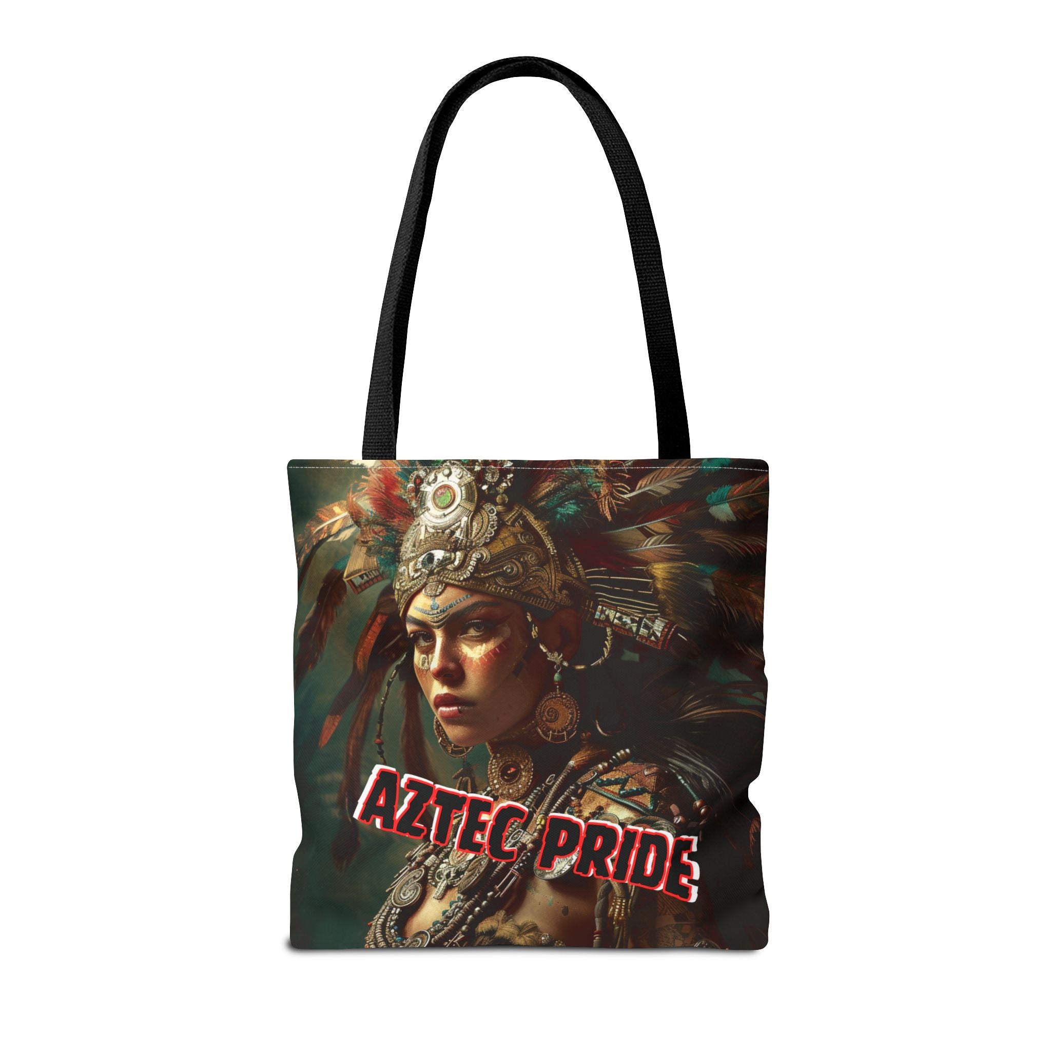 Aztec Warrior Goddess Tote Bag – Aztec-Inspired Reusable Shopping Bag | GringoArte