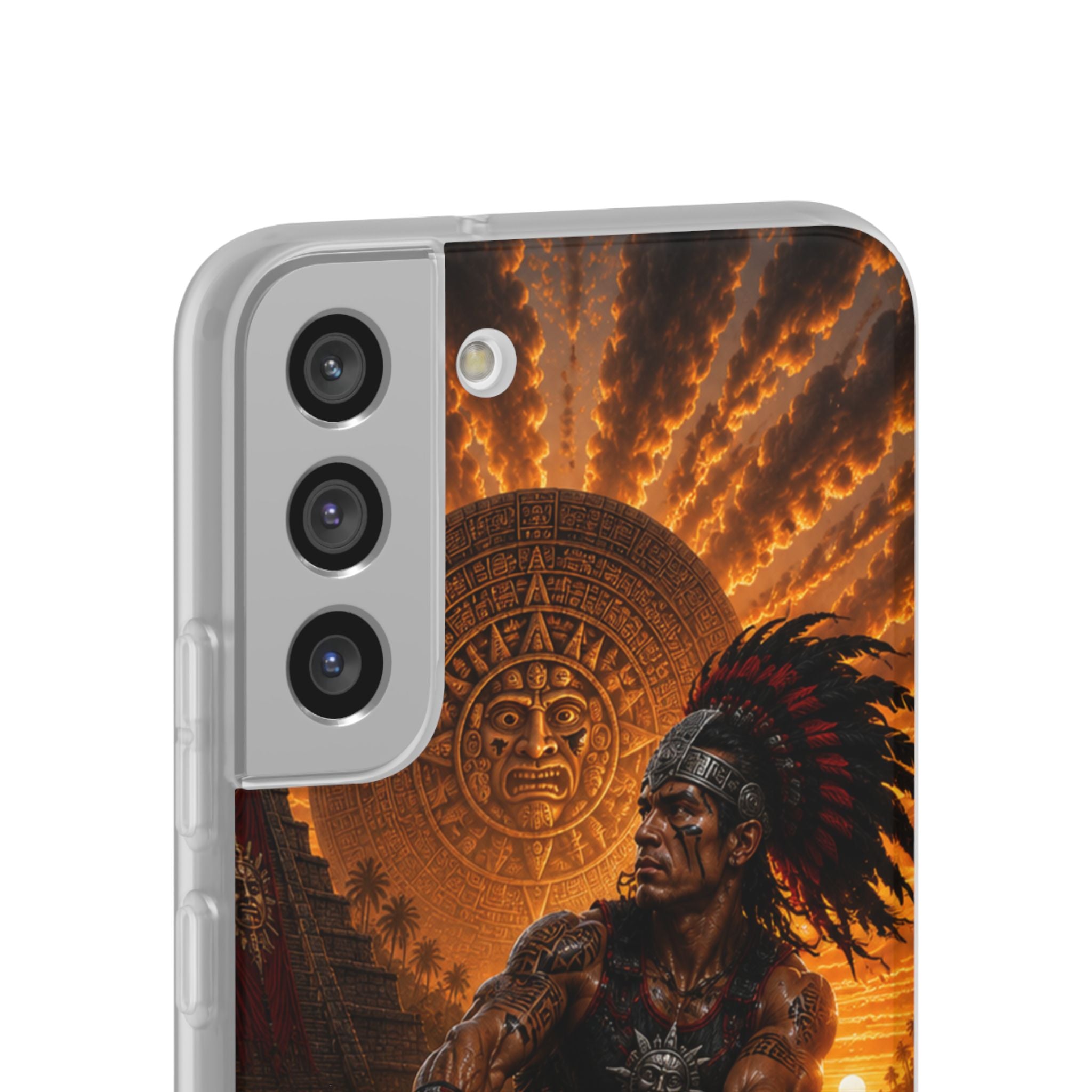 Aztec Wakeboard Male Warrior – Flexi Phone Case (iPhone & Samsung • Clear TPU • Made & Shipped in the USA • 🚚 FREE USA Shipping • Personalized Option)