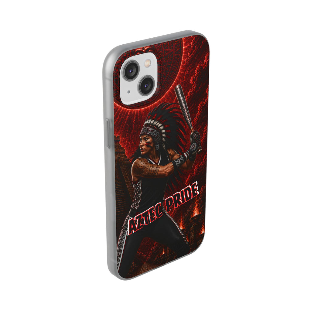Aztec Softball Warrior – Flexi Phone Case (iPhone & Samsung • Clear TPU • Made in USA • Personalized Option)
