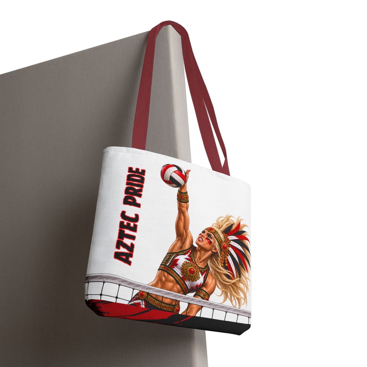 Aztec Volleyball Savage Warrior Tote Bag