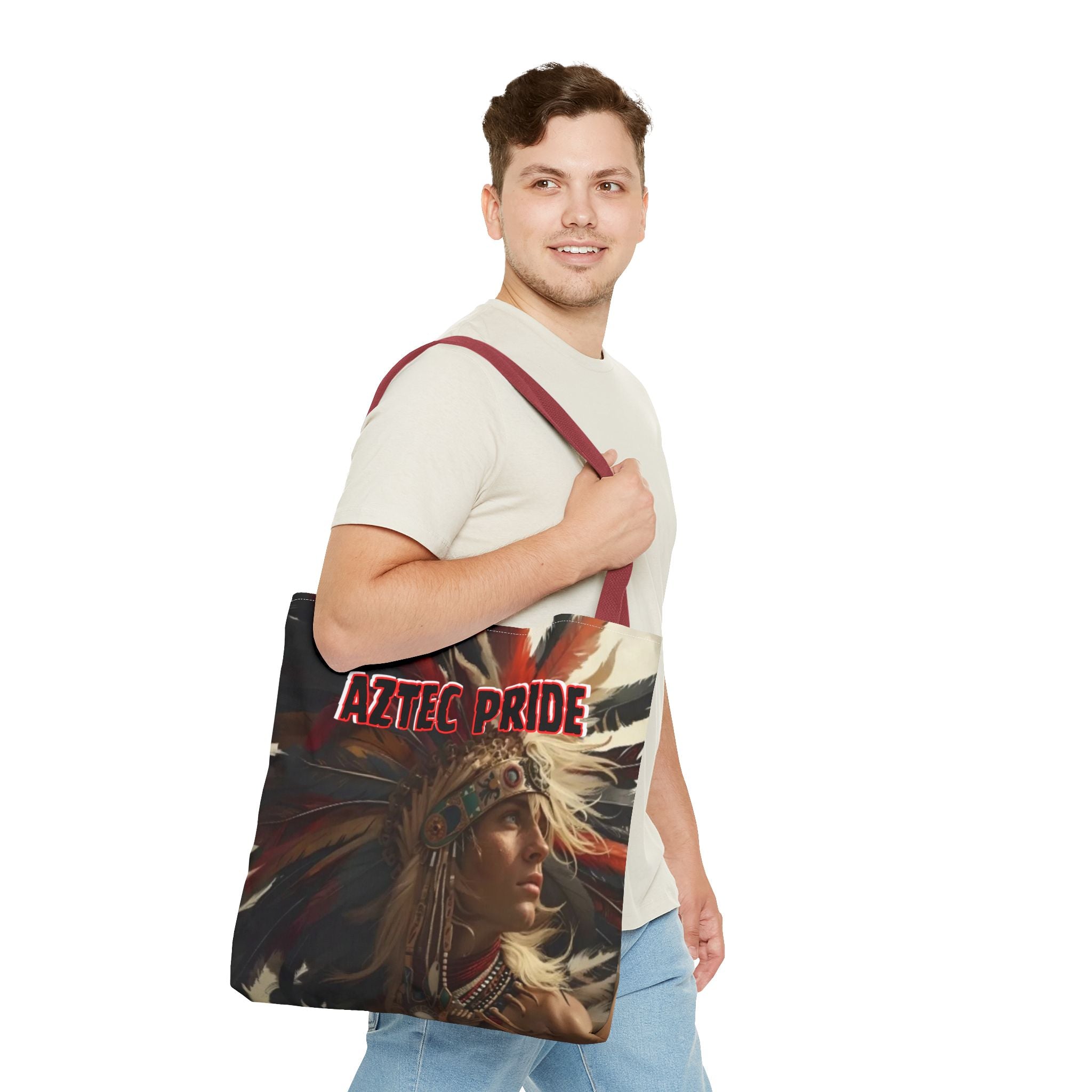 Aztec Sky Prince Tote Bag – Aztec-Inspired Reusable Shopping Bag | GringoArte