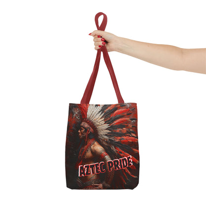 Aztec Noble Warrior Tote Bag – Aztec-Inspired Reusable Shopping Bag | GringoArte