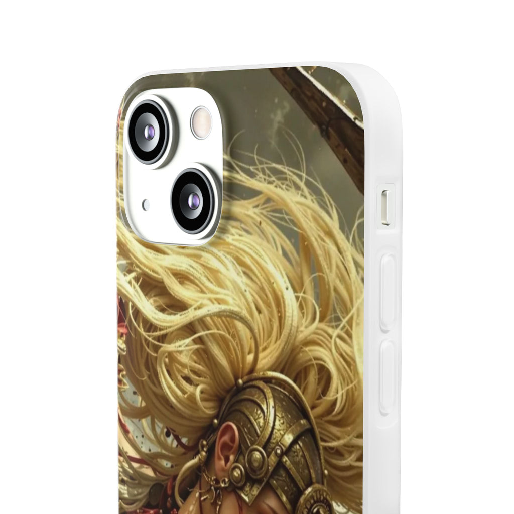Aztec Iron Queen – Flexi Phone Case (iPhone & Samsung • Clear TPU • Made in USA • Personalized Option)