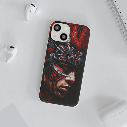 Aztec King of Kings – Flexi Phone Case (iPhone & Samsung • Clear TPU • Made in USA • Personalized Option)