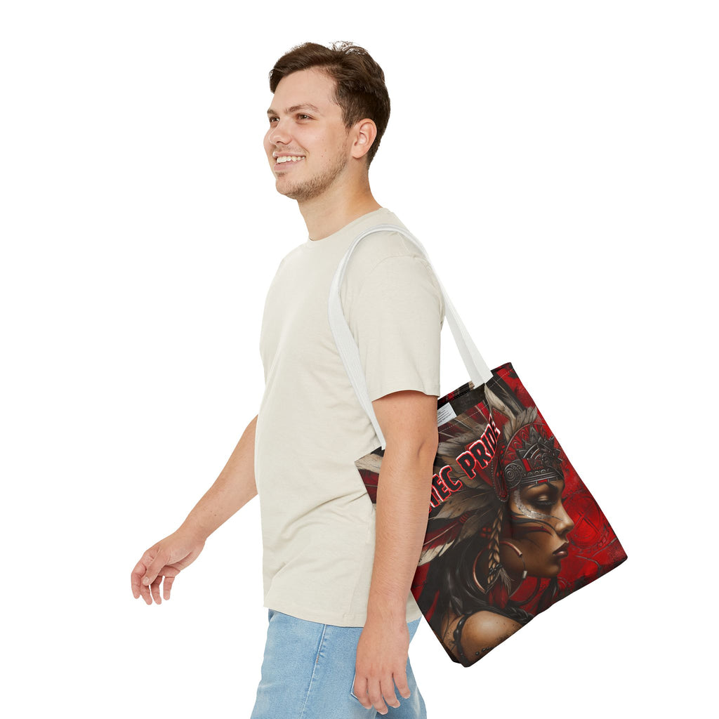 Aztec Sun Goddess Tote Bag – Aztec-Inspired Reusable Shopping Bag | GringoArte