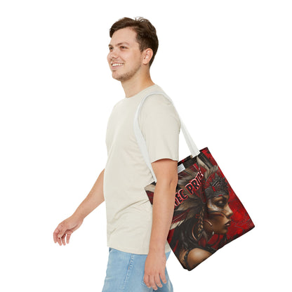 Aztec Sun Goddess Tote Bag – Aztec-Inspired Reusable Shopping Bag | GringoArte
