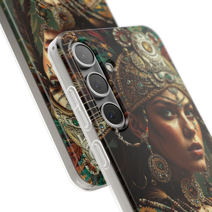Aztec Warrior Goddess – Flexi Phone Case (iPhone & Samsung • Clear TPU • Made in USA • Personalized Option)