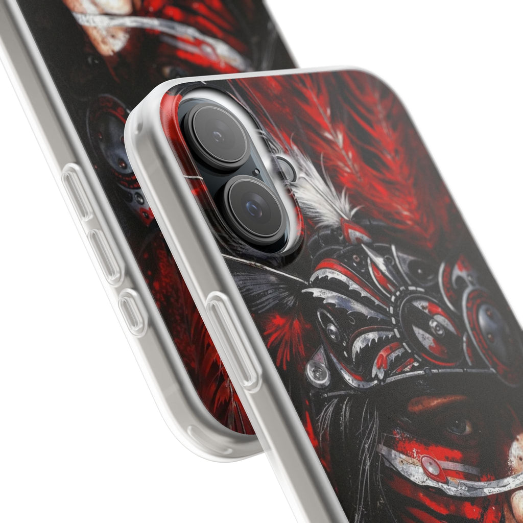 Aztec King of Kings – Flexi Phone Case (iPhone & Samsung • Clear TPU • Made in USA • Personalized Option)
