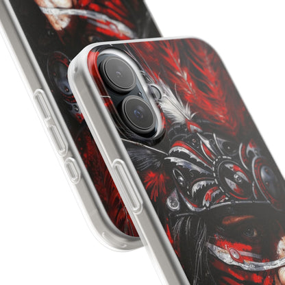 Aztec King of Kings – Flexi Phone Case (iPhone & Samsung • Clear TPU • Made in USA • Personalized Option)