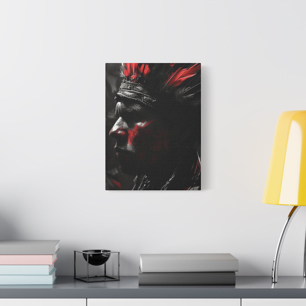 Aztec Jaguar Warrior – Bold Aztec Wall Art Canvas