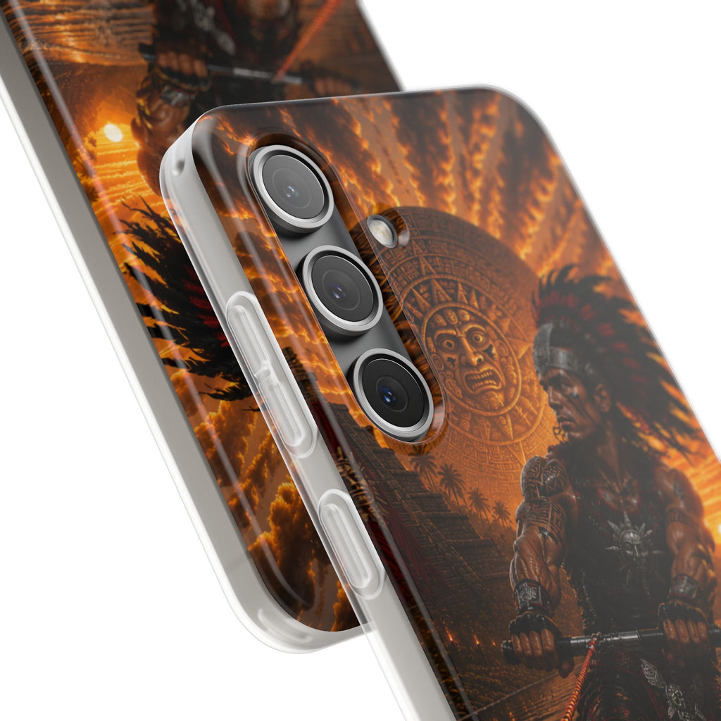 Aztec Wakeboard Male Warrior – Flexi Phone Case (iPhone & Samsung • Clear TPU • Made & Shipped in the USA • 🚚 FREE USA Shipping • Personalized Option)