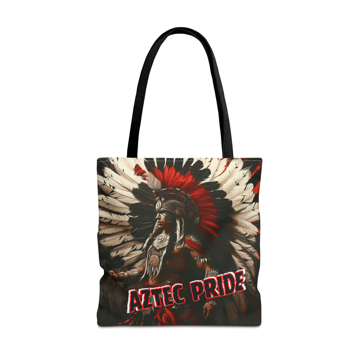 Aztec Fierce Warrior Tote Bag – Aztec-Inspired Reusable Shopping Bag | GringoArte