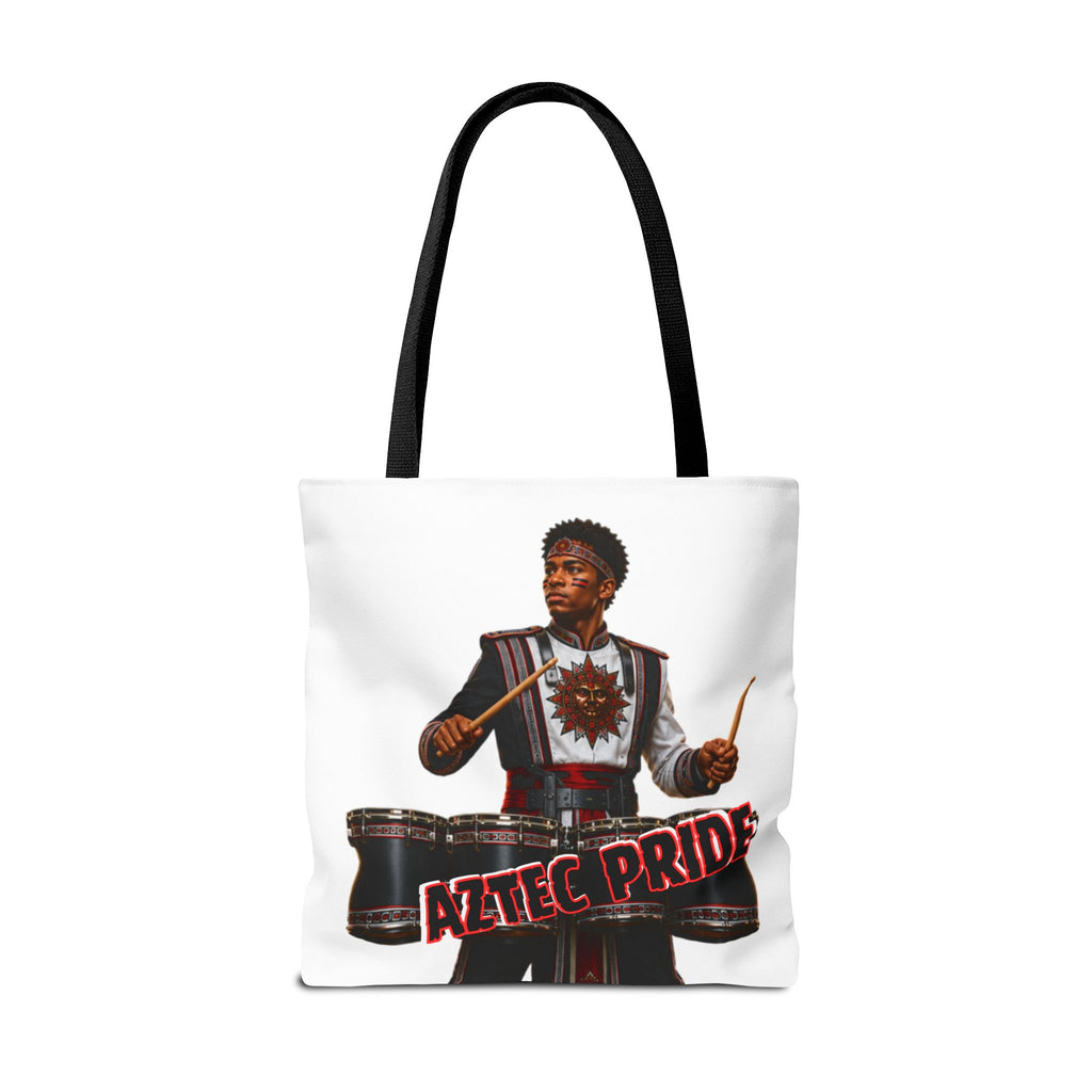 Aztec Band Warrior Tote Bag | Aztec-Inspired AI Art • Made & Shipped in the USA • 🚚 FREE USA Shipping • FREE Personalization