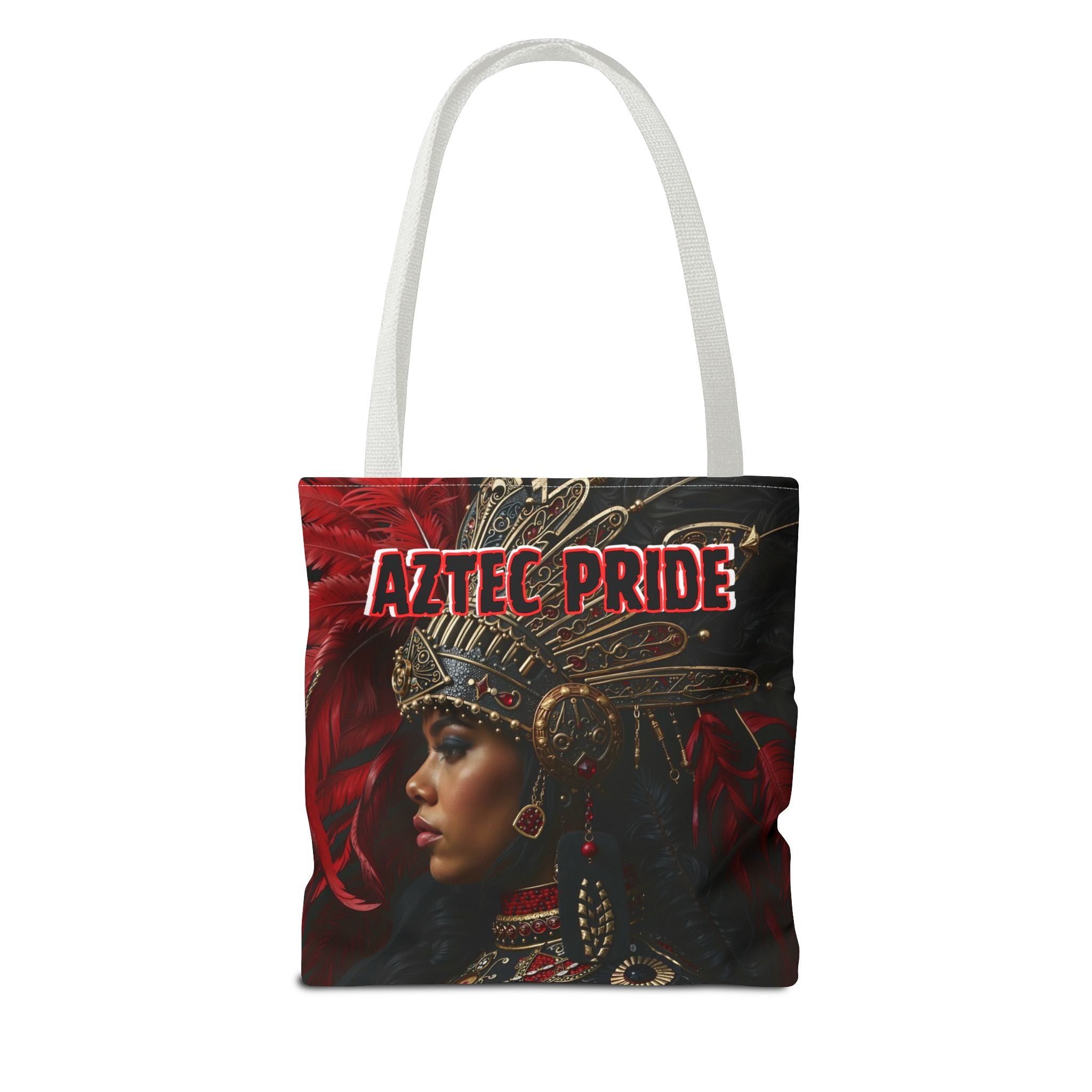 Aztec Lioness Queen Tote Bag – Aztec-Inspired Reusable Shopping Bag | GringoArte